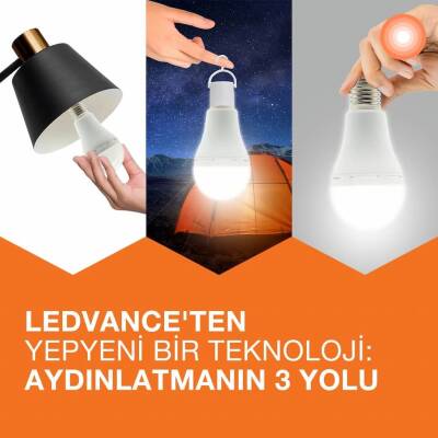 Ledvance LCLA60 Rech 8W/865 230V E27 Şarjlı Ampul - 2