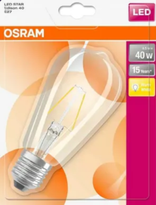 Osram Gold Edison 4 W Sarı Klasik E27 Duy Led Ampul - 1