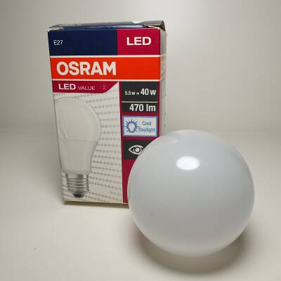 OSRAM, LED, 5.5W, =40W, 470lm, 6500K - 2