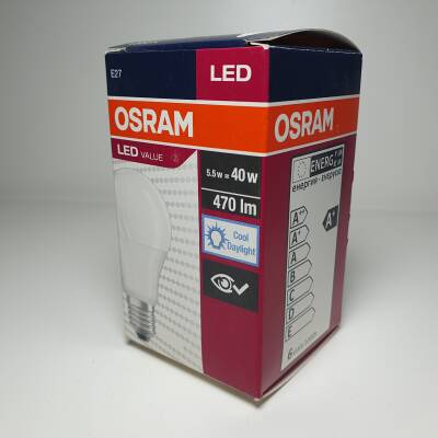 OSRAM, LED, 5.5W, =40W, 470lm, 6500K - 3