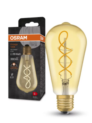 OSRAM VİNTAGE 4W 28 WATT 300LM DIMMABLE E27 DUY - 1