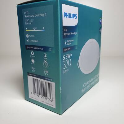 Philips 59447 Meson 9CM 5.5W 4000K gün ışığı Gömme LED Spot - 4