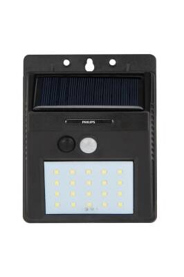 Philips BWS010 5W Solar Güneş Enerjili Duvar Aplik Beyaz Işık - Dış Mekan Sensörlü Aydınlatması - 5