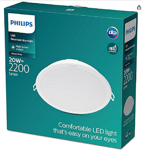 Philips LED gömme spot Meson, yuvarlak, beyaz, 20 W, soğuk beyaz ışık (4.000K) - 1