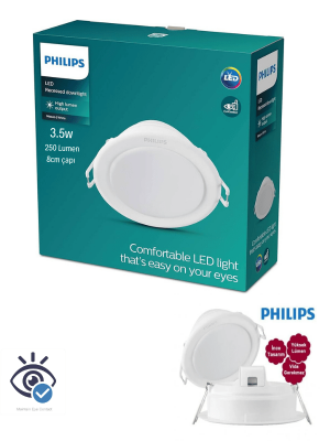 Philips Meson Led Gömme Spot Armatür 3.5W 3000K Sarı Işık - 1